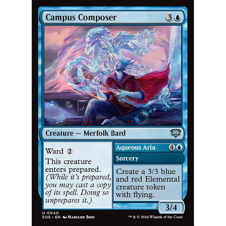 Campus Composer // Aqueous Aria | Inglés | NM | SOS 1