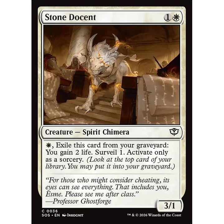 Stone Docent (foil) | Inglés | NM | SOS 1