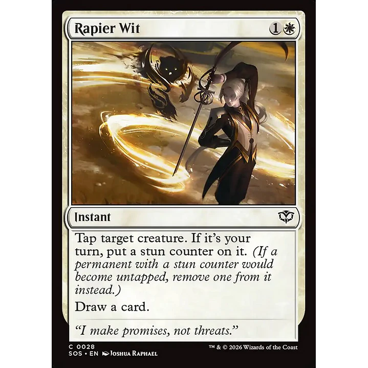 Rapier Wit | Inglés | NM | SOS 1
