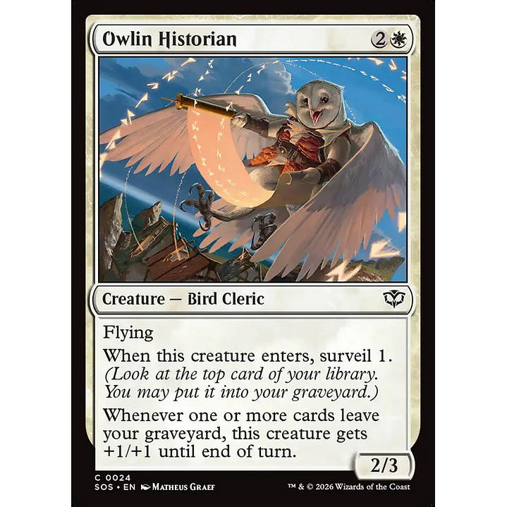 Owlin Historian | Inglés | NM | SOS 1