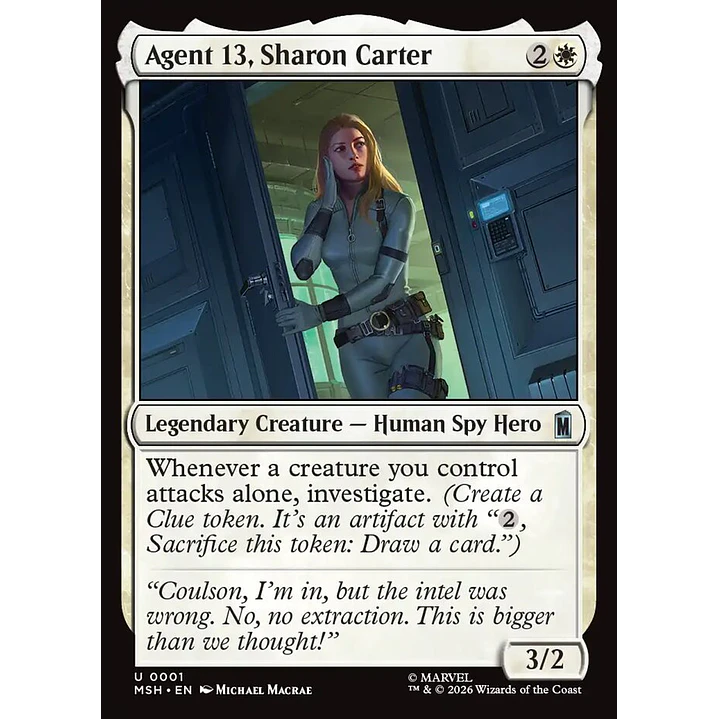 Agent 13, Sharon Carter (foil) | Español | NM | MSH 1