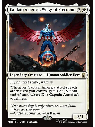 Captain America, Wings of Freedom | Español | NM | MSH