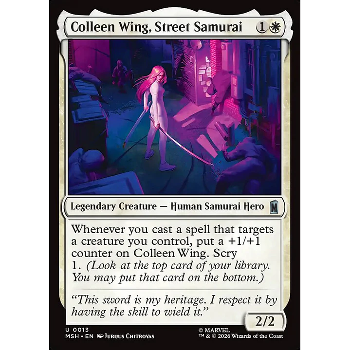 Colleen Wing, Street Samurai (foil) | Español | NM | MSH 1