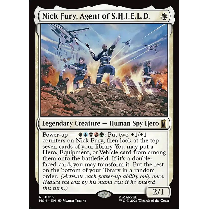 Nick Fury, Agent of S.H.I.E.L.D. (foil) | Español | NM | MSH 1