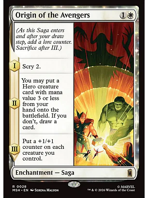Origin of the Avengers | Español | NM | MSH