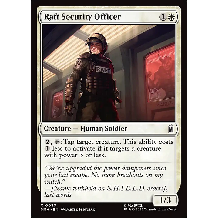 Raft Security Officer | Español | NM | MSH 1