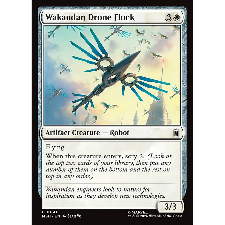 Wakandan Drone Flock | Español | NM | MSH 1