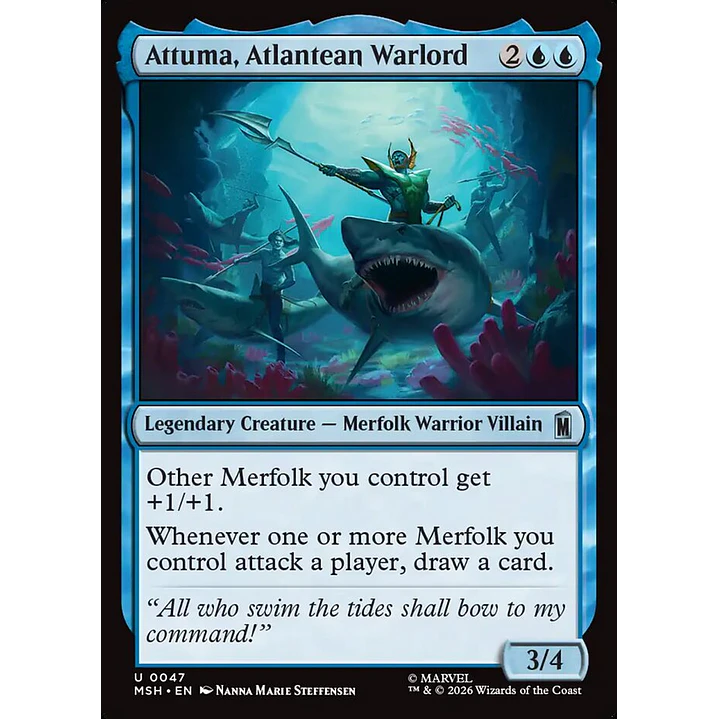 Attuma, Atlantean Warlord | Español | NM | MSH 1