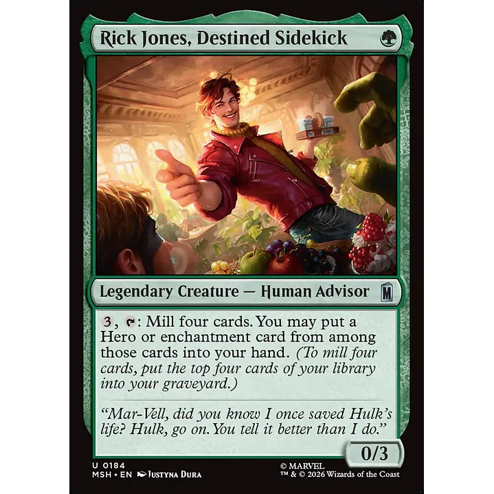 Rick Jones, Destined Sidekick | Español | NM | MSH 1
