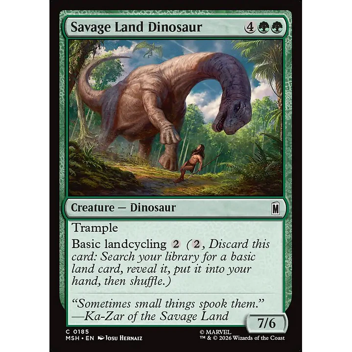 Savage Land Dinosaur | Español | NM | MSH 1