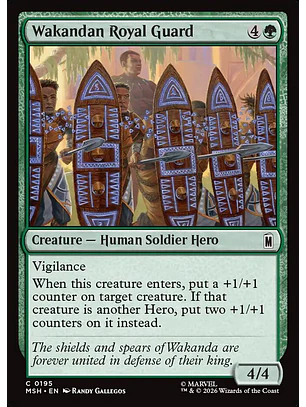 Wakandan Royal Guard | Español | NM | MSH