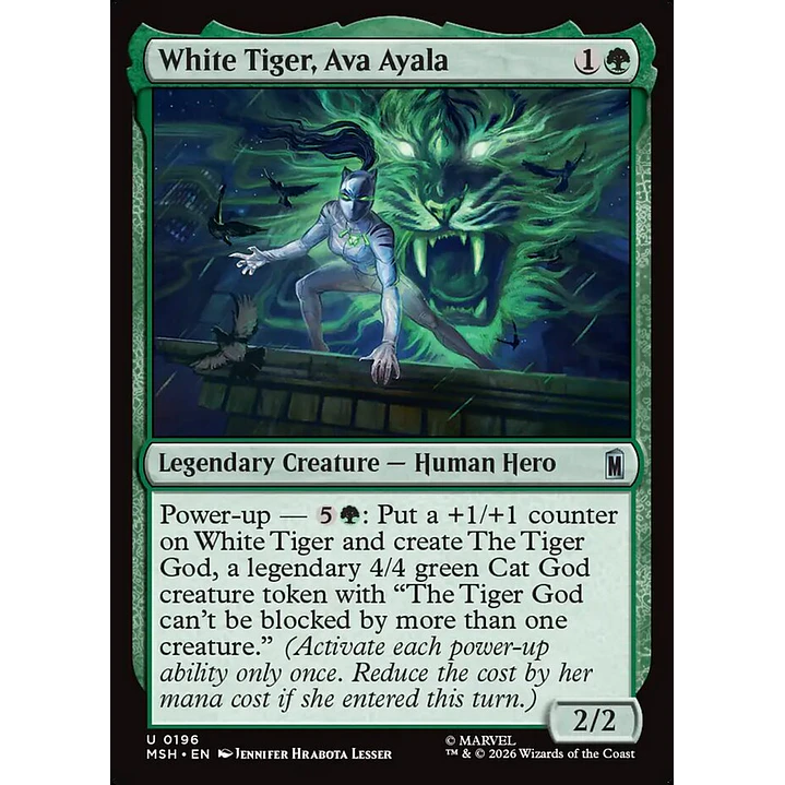 White Tiger, Ava Ayala | Español | NM | MSH 1