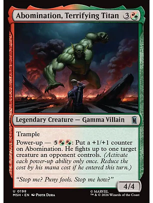 Abomination, Terrifying Titan | Español | NM | MSH