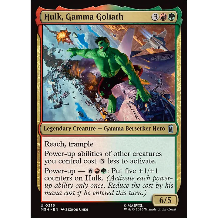 Hulk, Gamma Goliath | Español | NM | MSH 1