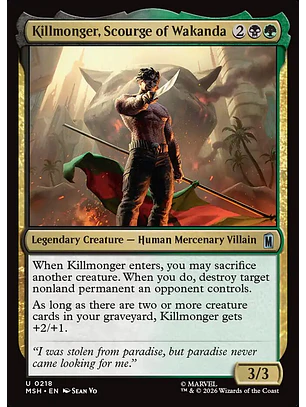 Killmonger, Scourge of Wakanda | Español | NM | MSH