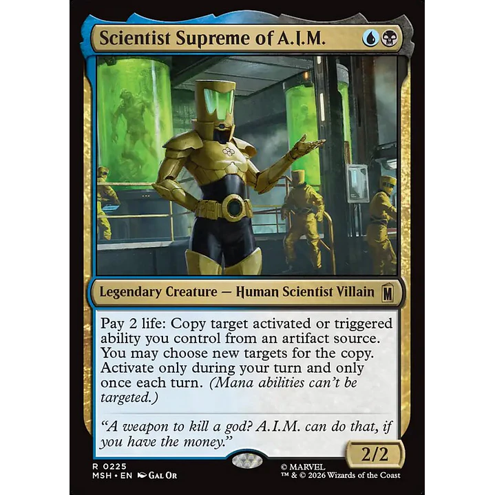 Scientist Supreme of A.I.M. | Español | NM | MSH 1