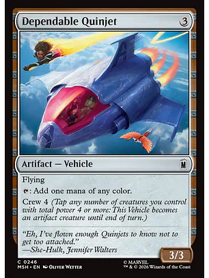 Dependable Quinjet | Español | NM | MSH