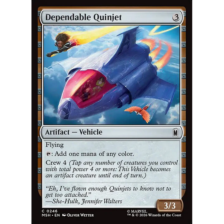 Dependable Quinjet | Español | NM | MSH 1