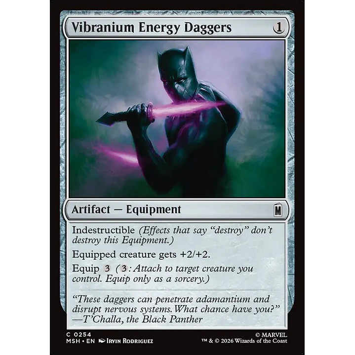 Vibranium Energy Daggers (foil) | Español | NM | MSH 1