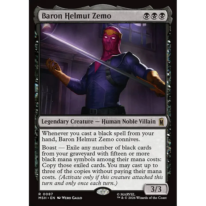 Baron Helmut Zemo | Español | NM | MSH 1