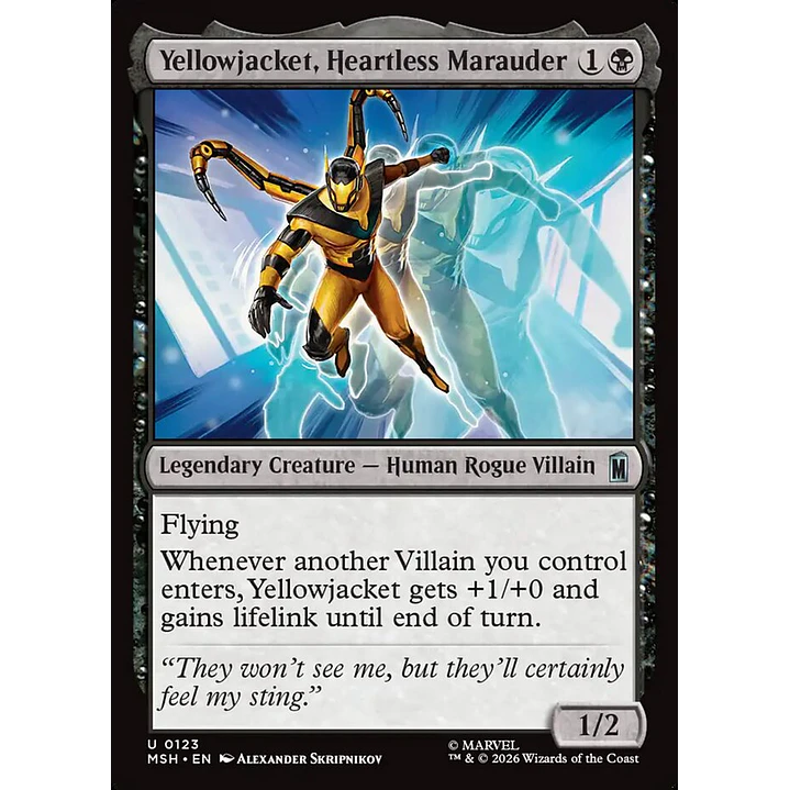 Yellowjacket, Heartless Marauder | Español | NM | MSH 1