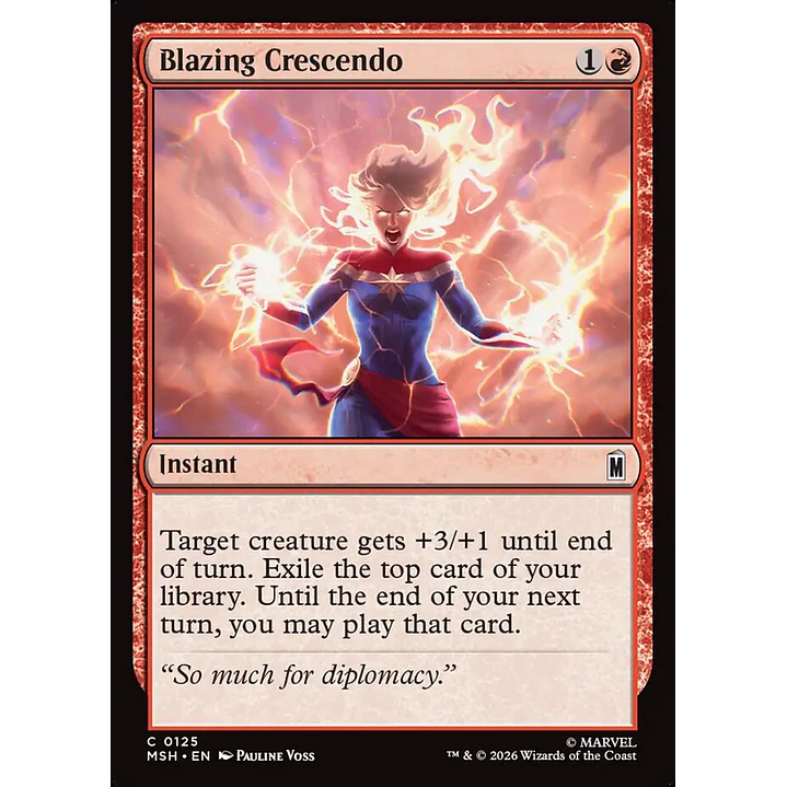 Blazing Crescendo | Español | NM | MSH 1