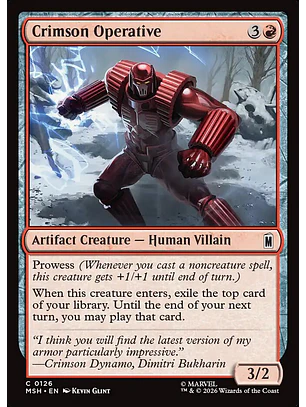 Crimson Operative | Español | NM | MSH