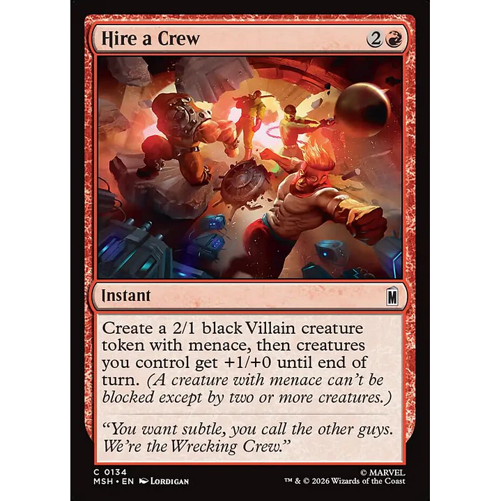Hire a Crew | Español | NM | MSH 1