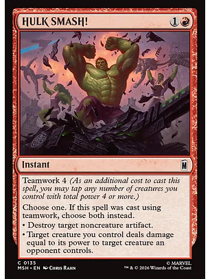 HULK SMASH! | Español | NM | MSH