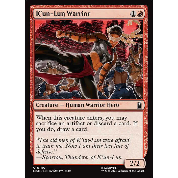K'un-Lun Warrior | Español | NM | MSH 1