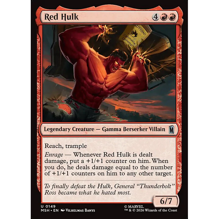 Red Hulk | Español | NM | MSH 1