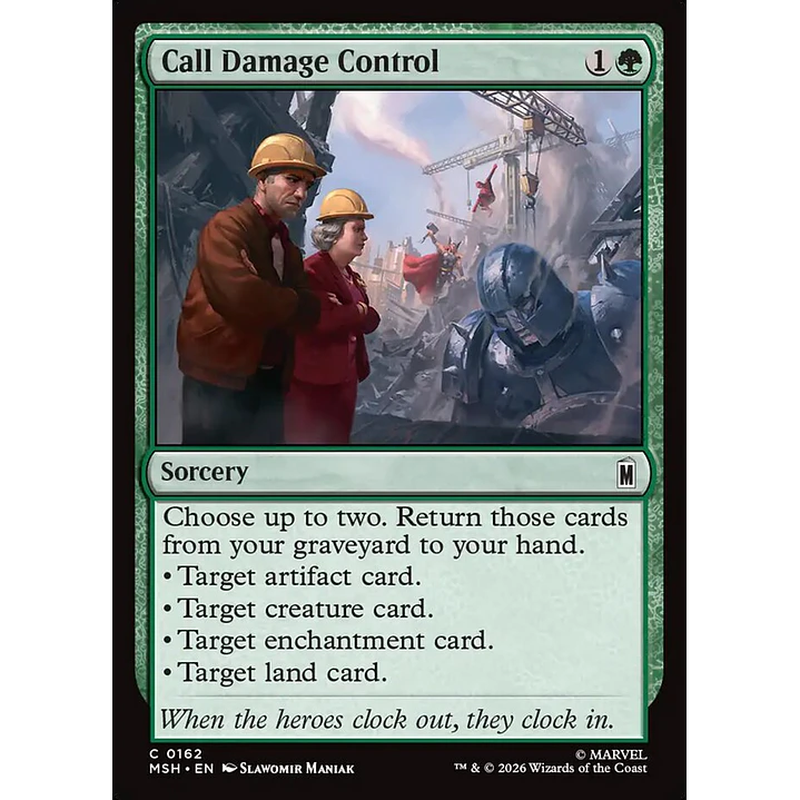 Call Damage Control | Español | NM | MSH 1