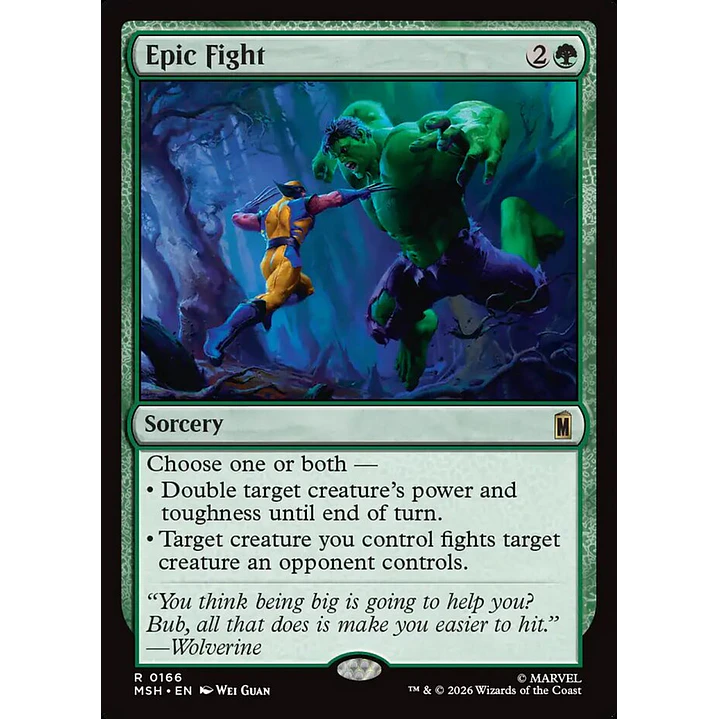 Epic Fight | Español | NM | MSH 1