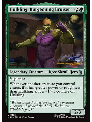 Hulkling, Burgeoning Bruiser | Español | NM | MSH