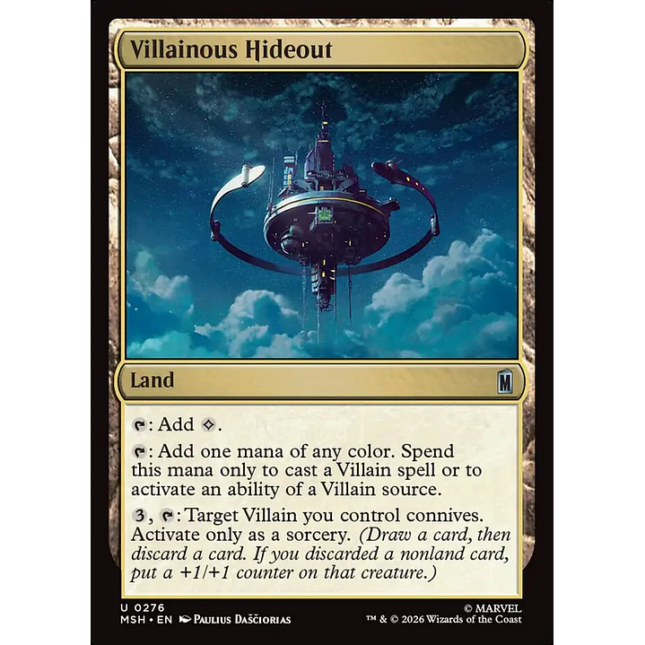 Villainous Hideout | Español | NM | MSH 1