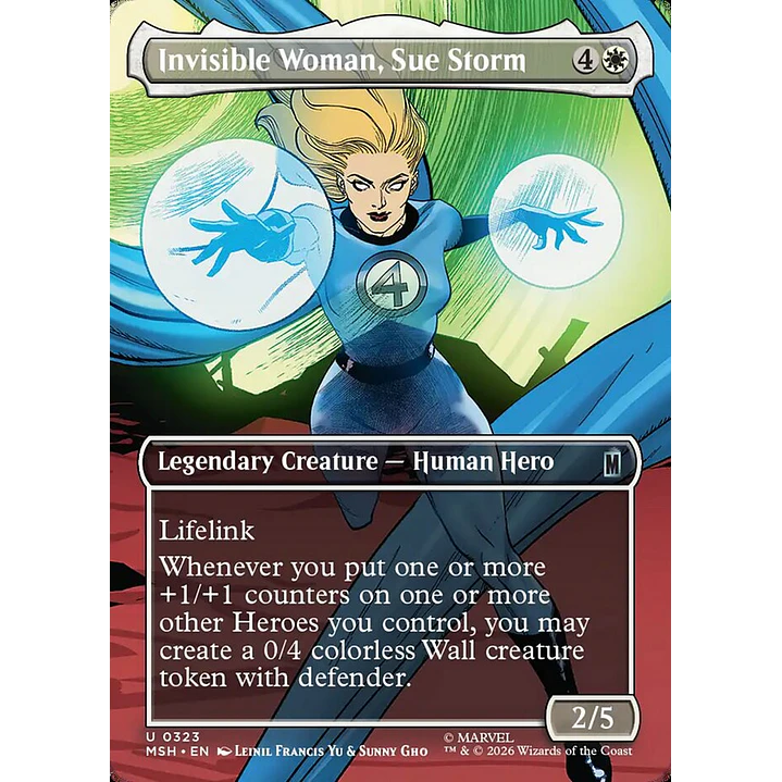 Invisible Woman, Sue Storm (Borderless) | Español | NM | MSH 1