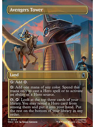 Avengers Tower (Borderless) | Español | NM | MSH