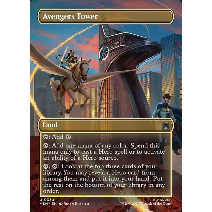 Avengers Tower (Borderless) | Español | NM | MSH 1