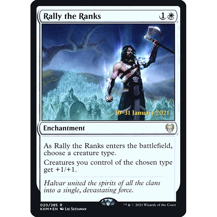 Rally the Ranks (Launch foil) | Español | NM | PKHM 1