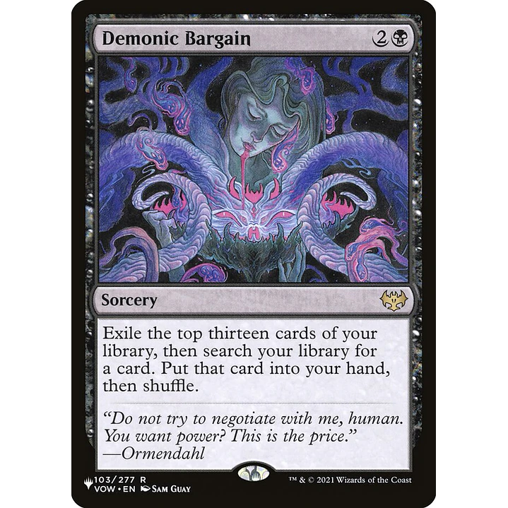 Demonic Bargain | Inglés | NM | PLST 1