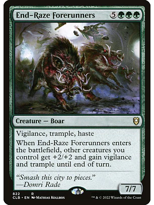 End-Raze Forerunners | Español | NM | CLB