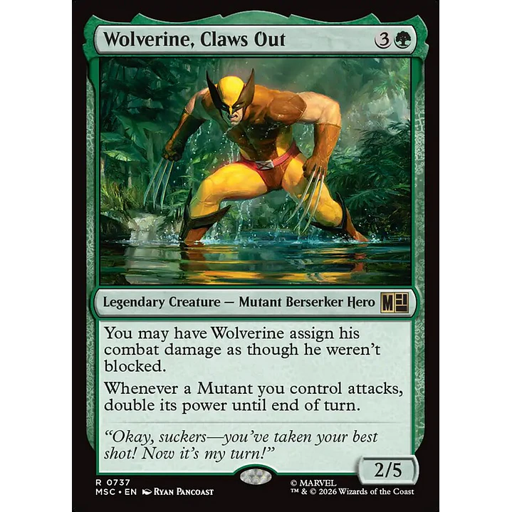 Wolverine, Claws Out | Inglés | NM | MSC 1