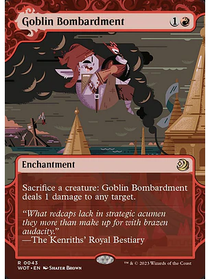 Goblin Bombardment (Showcase) | Español | NM | WOT