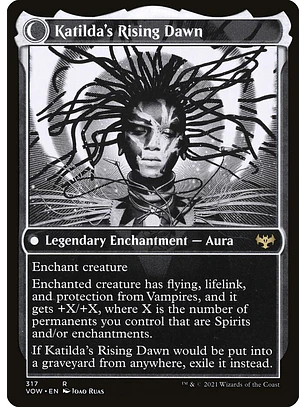Katilda, Dawnhart Martyr // Katilda's Rising Dawn (Showcase foil) | Inglés | NM | VOW
