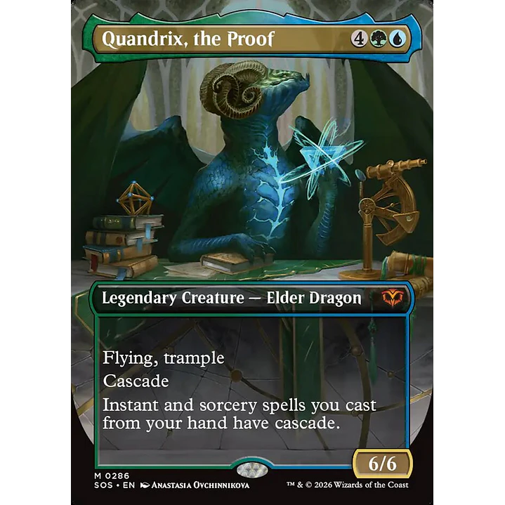 Quandrix, the Proof (Borderless) | Inglés | NM | SOS 1