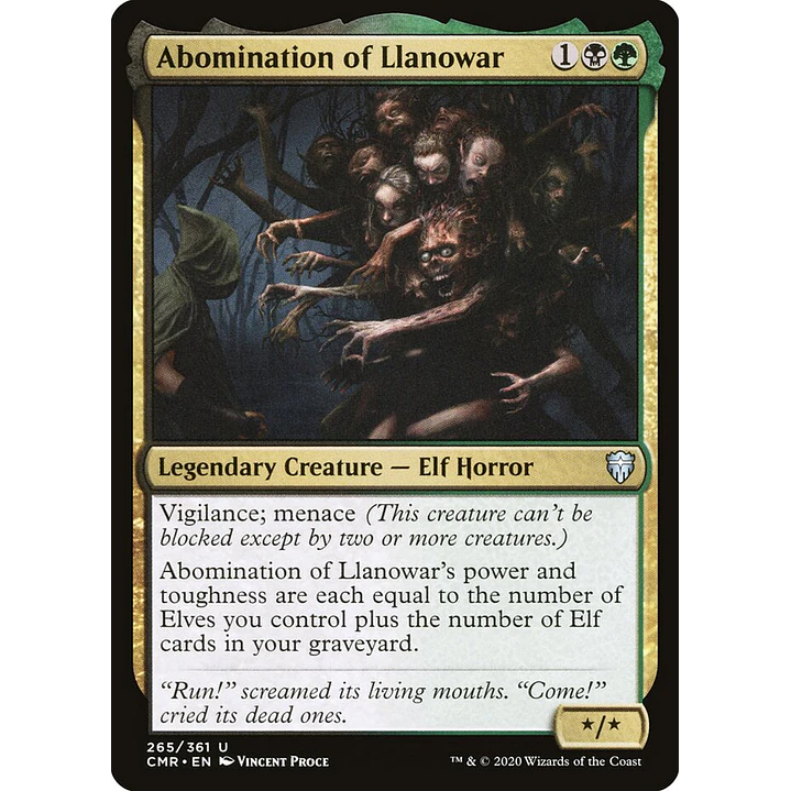 Abomination of Llanowar | Español | NM | CMR 1