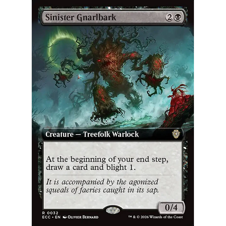 Sinister Gnarlbark (Extended Art) | Inglés | NM | ECC 1