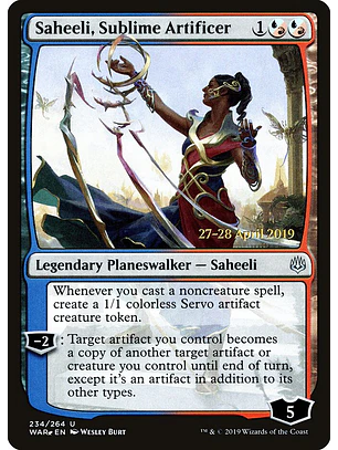Saheeli, Sublime Artificer (Launch foil) | Español | NM | PWAR