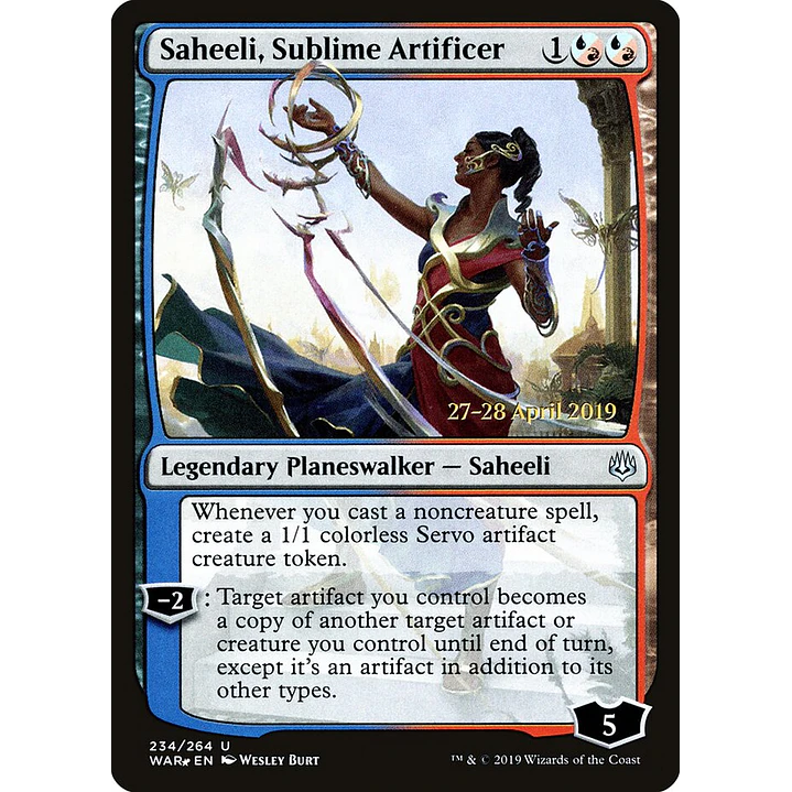Saheeli, Sublime Artificer (Launch foil) | Español | NM | PWAR 1