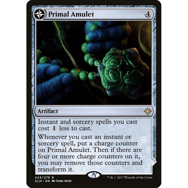 Primal Amulet // Primal Wellspring | Español | NM | XLN 1